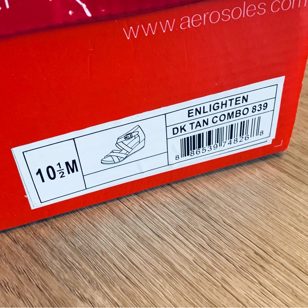 Aerosoles Enlighten Sandals Dark Brown Combo Size 10.5 NIB - Picture 5 of 6
